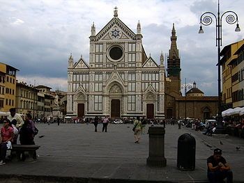Флоренция. Базилика Санта-Кроче ( церковь Святого Креста).jpg