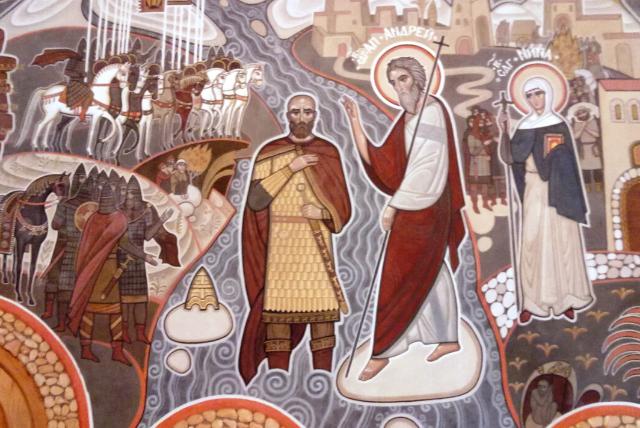 след пребывания ап.Андрея на Северном Кавказе запечатлён на фреске.jpg
