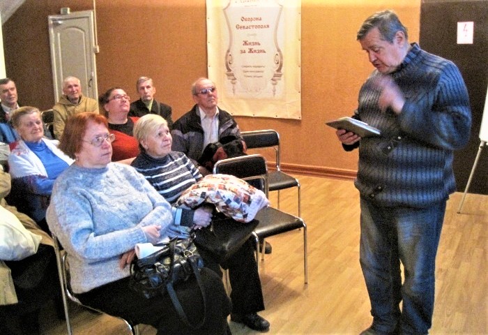Шульгин Александр Кириллович - А.Шульгин на 28-й встрече в ДКП 31 марта 2016 года.jpg
