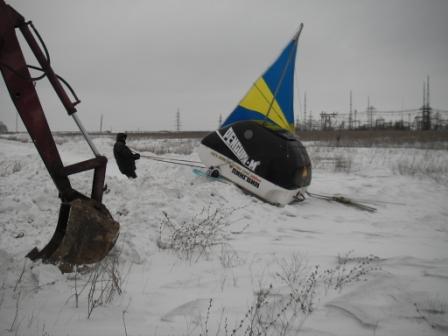 В Диком поле под Донецком 24 февраля 2011 года. Был штормовой ветер. - IMGP8682.JPG