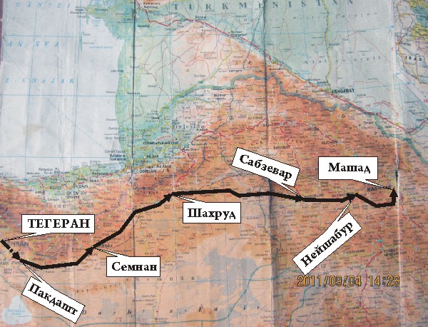 Схема поездки по маршруту Тегеран-Машад - 2 Тегеран-Машад.jpg