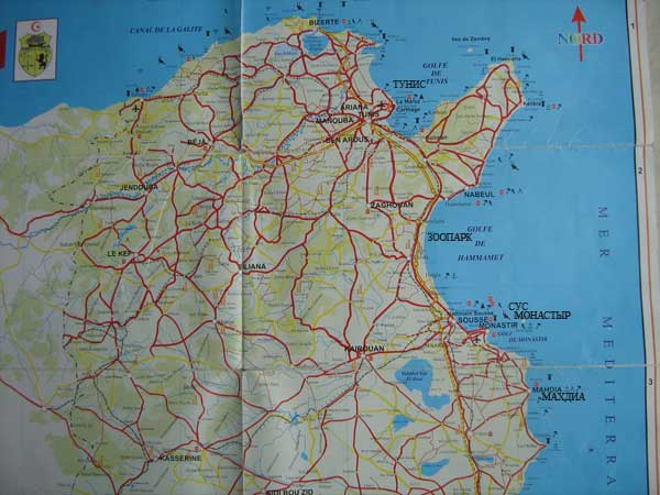Тунис 2008, проба автостопа - 44_Карта-Туниса,-Б.jpg