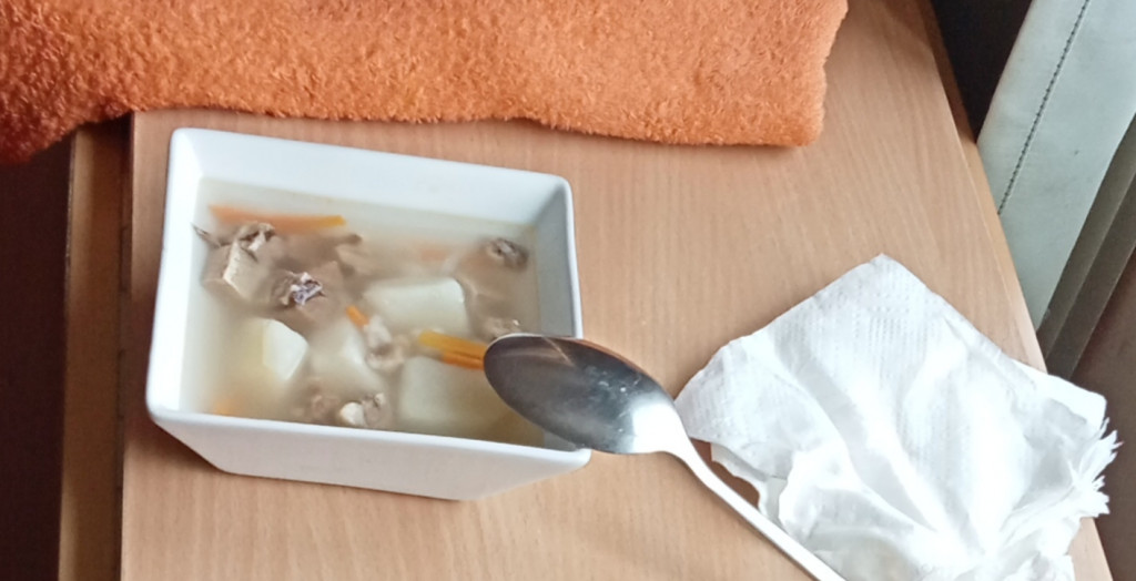 Суп из оленины - угостили в хостеле.
